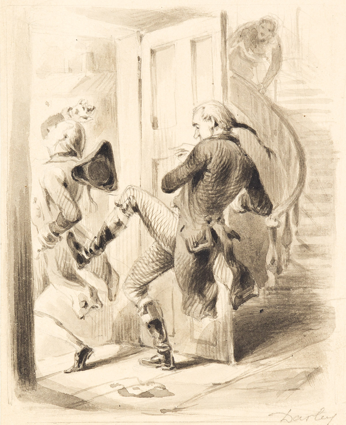 FELIX DARLEY (1822-1888) Pair of illustrations